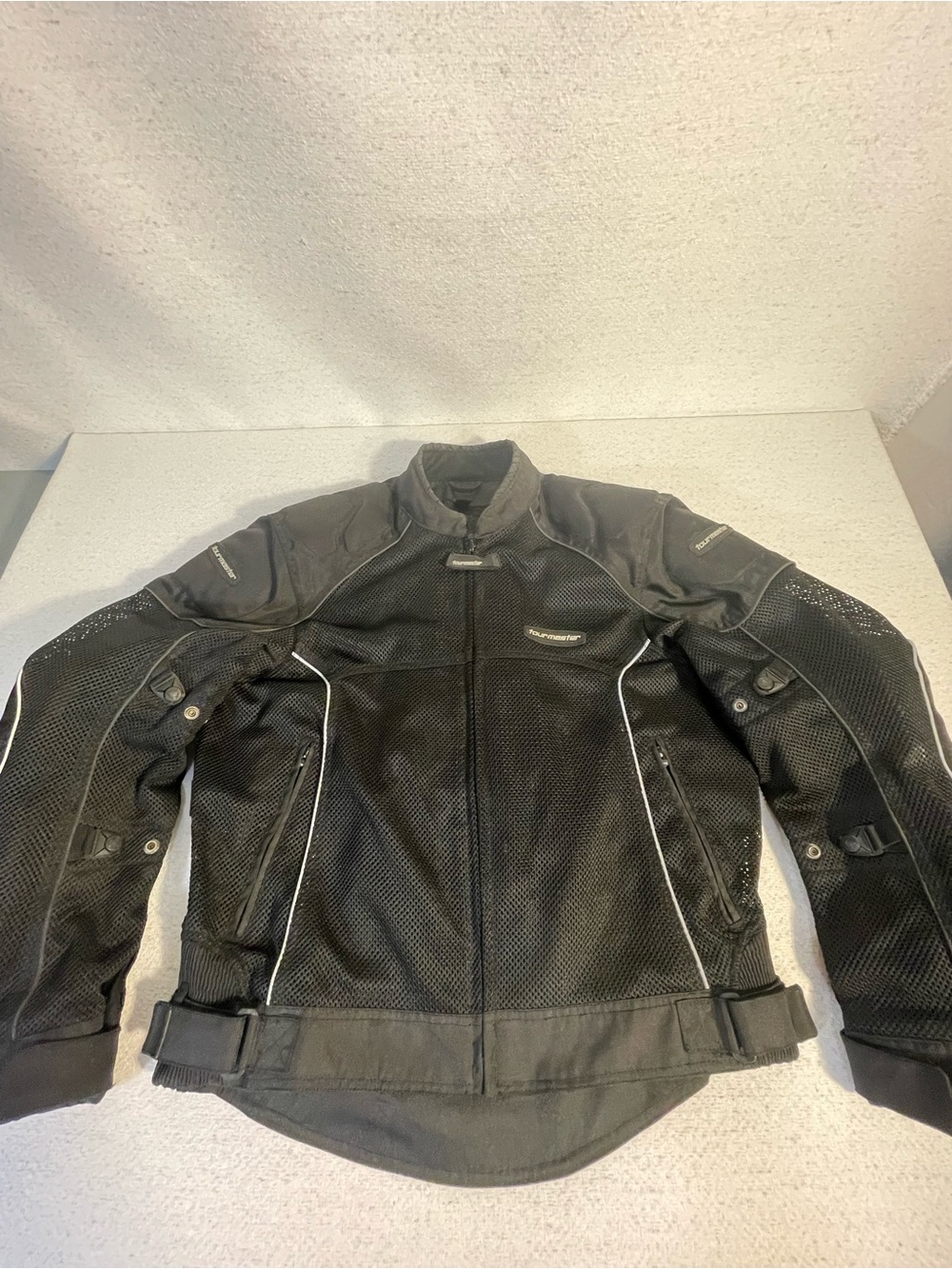 Tourmaster Intake 3.0 Mtrcycle Jacket Mens Lg.44 Blk Mesh Armored Biker Pad #340